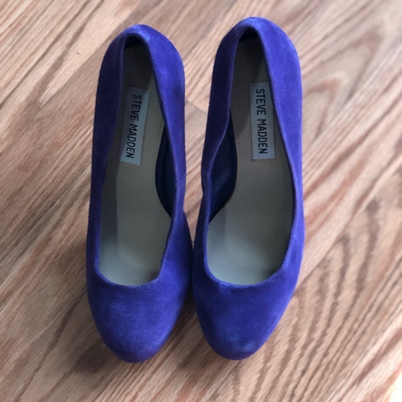 Steve Madden Remedy leather Upper Suede Heels 6M. - Picture 5 of 7